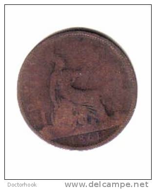 GREAT BRITAIN    1  PENNY  1861  (KM# 749.2) - D. 1 Penny