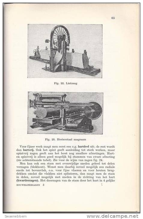 NL.- Boek - Bouwmaterialen Door M. Sirag Jzn - K. Wiedijk - H.G. Hutjens. 14e Druk. - Oud