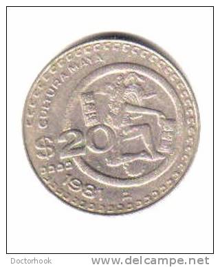 MEXICO   20  PESOS  1981  (KM# 486) - Mexique