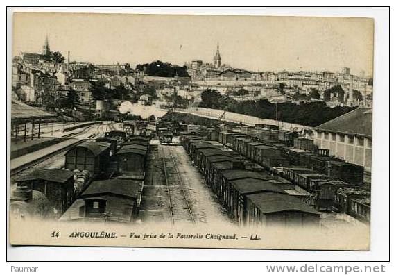 Angouléme  PRIDSE DE LA PASSERELLE CHAIGNAUD   UNE PARTIE DE LA GARE - Angouleme