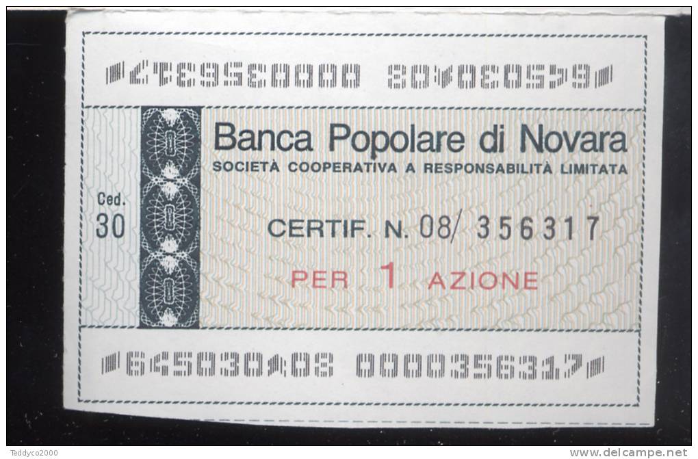 BANCA POPOLARE DI NOVARA AZIONI - A - C