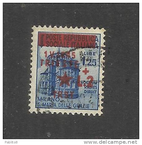 OCCUPAZIONE TRIESTE 1945 L.2 SU 1,25 TIMBRATO - Jugoslawische Bes.: Fiume