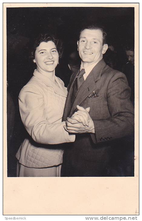 20961 Carte Photo -Chapelle Les Herlaimont -laetaré 27 Mars 1949 -carnaval Couple Danse - Chapelle-lez-Herlaimont