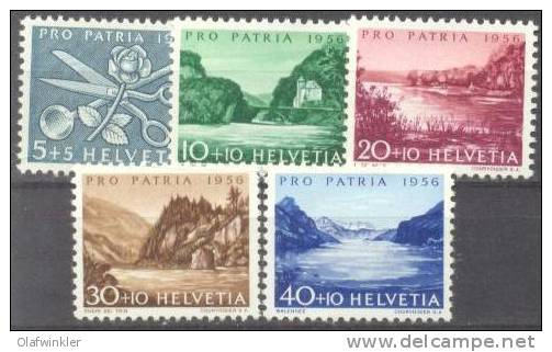 1956 Pro Patria Zum 76-80 / Mi 627-31 / Sc B252-6 / YT 576-80 Postfrisch/neuf/MNH - Ongebruikt