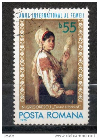 3 -RUMANIA-1975-DIA INTERN. DE LA MUJER-Mujeres Del Mundo- - Usado