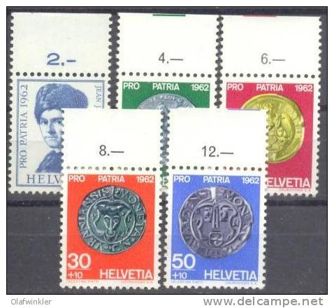 1962 Pro Patria OR Zum 108-12 / Mi 751-5 / Sc B313-7 / YT 693-7 Postfrisch/neuf/MNH - Ungebraucht
