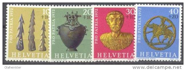 1972 Pro Patria Zum 154-7 / Mi 971-4 / Sc B406-9 / YT 901-4 Postfrisch/neuf/MNH - Ongebruikt