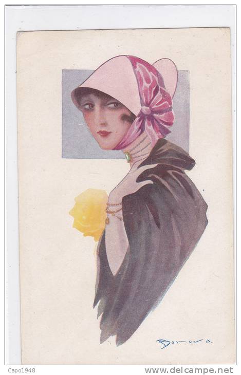 CARD BONORA  VISO DI DONNA   CHARME(RETRO ANNULLO SU FRANCOBOLLO   CORMONS  POSTE ITALIANE 13-6-17   FP-V -2-0882-14509 - Altri & Non Classificati