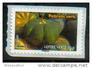 France 2012 - Potiron Vert / Green Pumpkin - MNH - Légumes