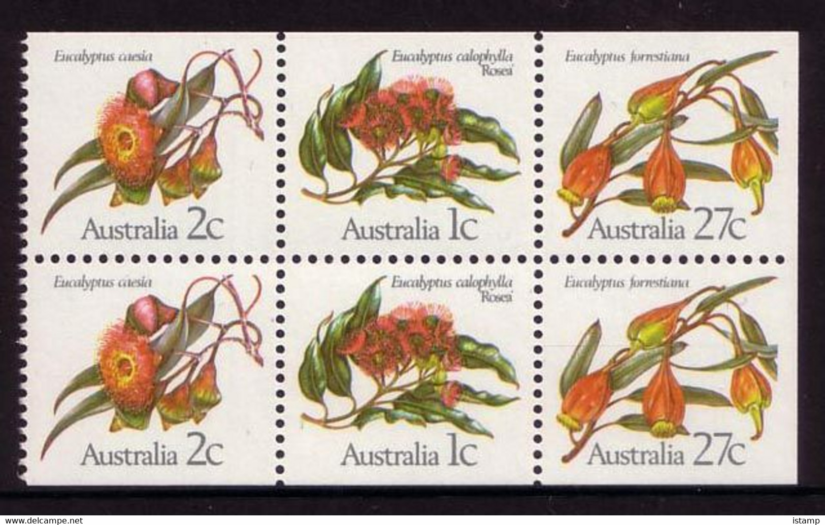 ⭕1982 - Australia EUCALYPTUS Trees Flowers - 60c Booklet Stamps MNH⭕ - Booklets