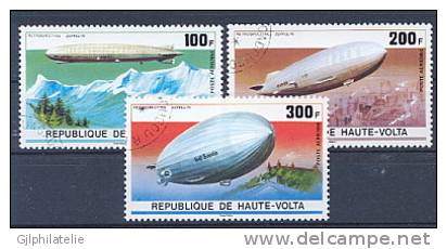 HAUTE VOLTA 385/87 & PA205/07 Oblitéré Zeppelin - Zeppelins