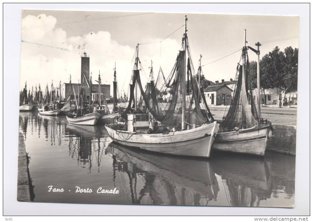 1664.  Fano - Porto Canale - 1959 - Fano
