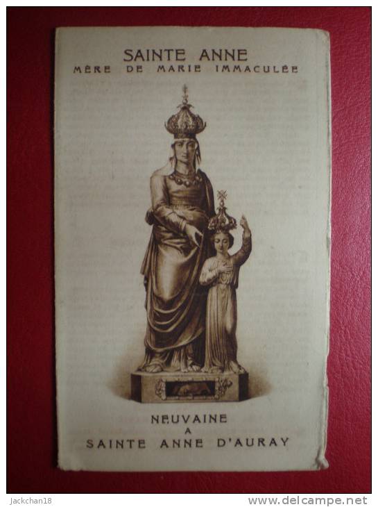 - SAINTE ANNE -NEUVAINE A SAINTE ANNE D'AURAY - Image 3 Volets - Images Religieuses