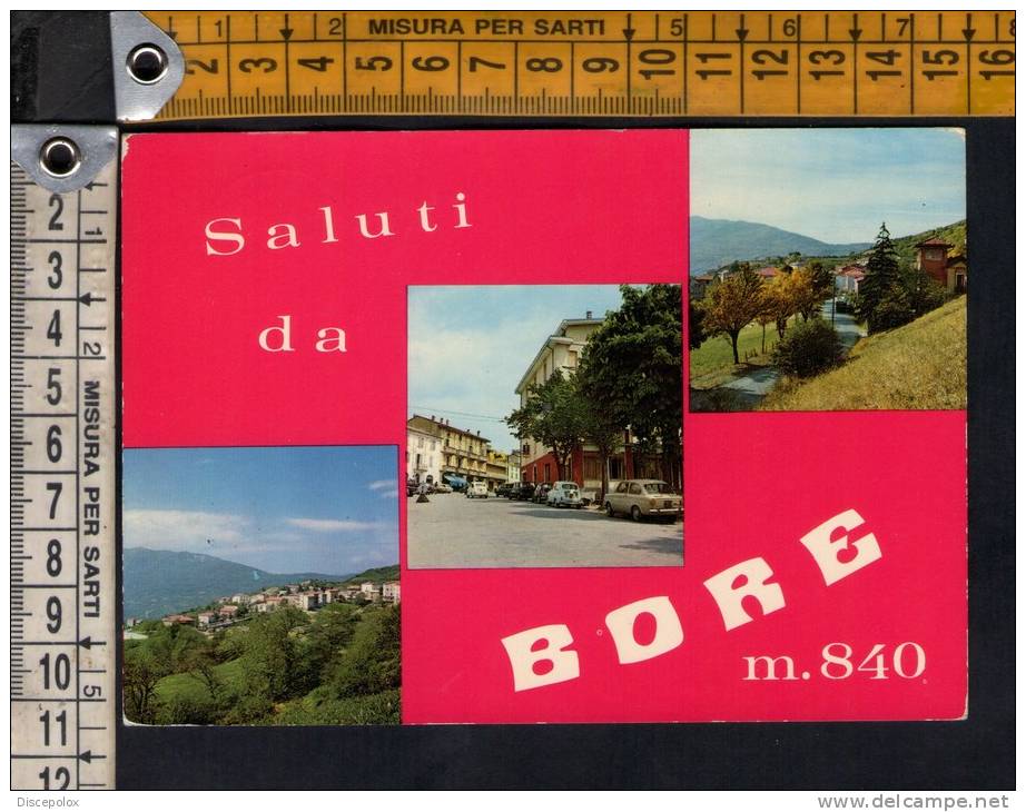 D490 Saluti Da Bore (Parma) - Gruss Aus, Greetings - Auto, Cars, Voitures  - Annullo/timbro Varano / Viaggiata 1974 - Altri & Non Classificati