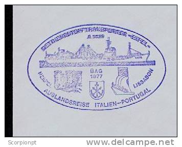 Portugal Maritime Mail Lisbon - Neapel (Italy) Navy Force EIFEL War Ships Bateaux Monuments TORRE DE Belém  Sp2061 - Covers & Documents