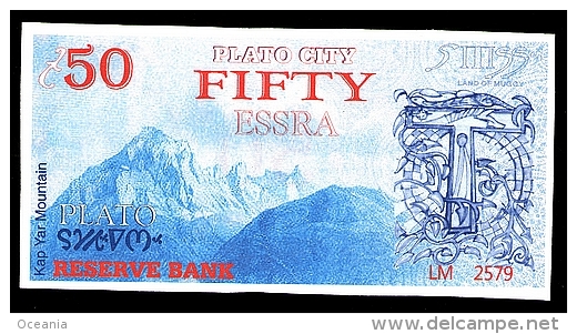 Superb Uncirculated 50 ESSRA Land Of Muggy Banknote.* - Other & Unclassified