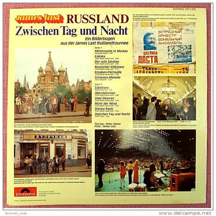 LP ,  James Last  ,  Russland - Zwischen Tag Und Nacht  -  Von Polydor  2371293 - Von 1972 - Instrumental