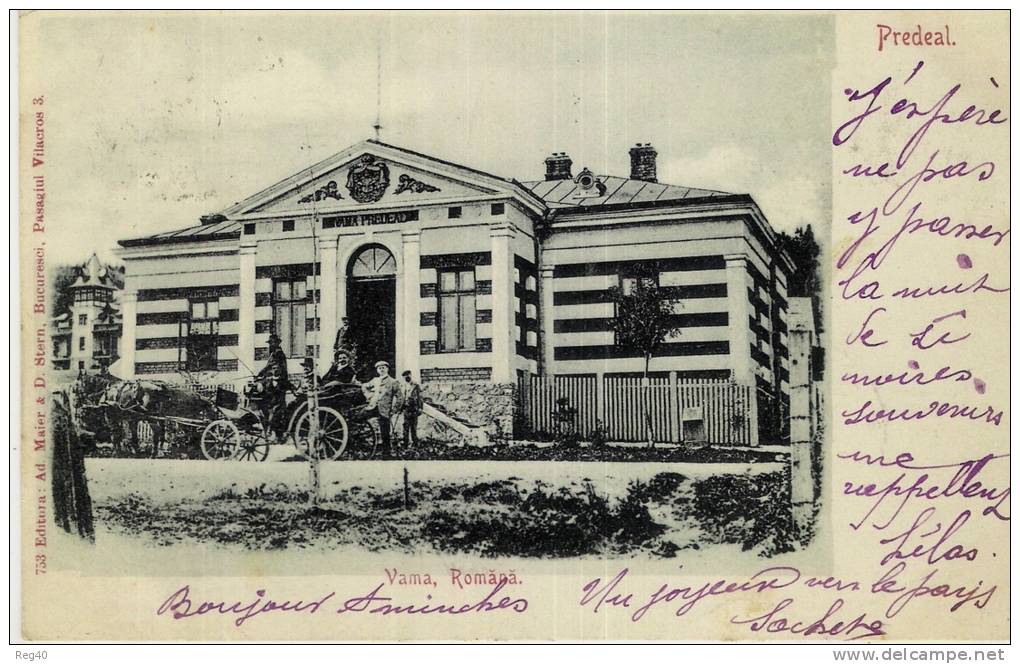 ROUMANIE  - PREDEAL  -  Vama, Romana - PRECURSEUR 1903 - Roumanie