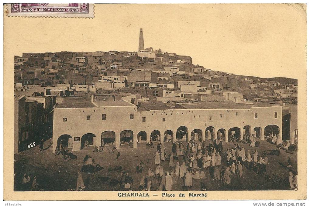 GHARDAIA -  Place  Du Marché ( En 1937 ) - Ghardaia