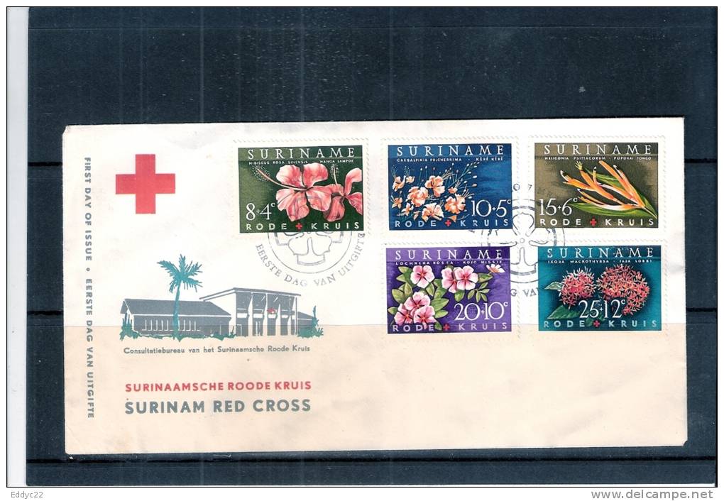 FDC Suriname - Fleurs + Croix-Rouge (à Voir) - Other & Unclassified