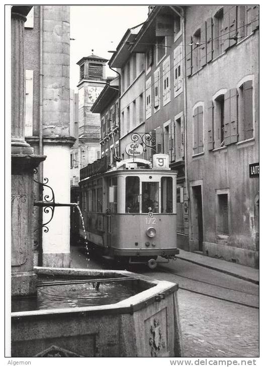 L 617- Tram  Dans Les Rues De Lutry  Edition BVA - Lutry