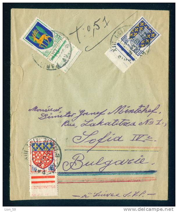 114549 Cover Brief Lettre  1964  PARIS - Coat Of Arms And Heraldry -  France Frankreich Francia - 1941-66 Escudos Y Blasones