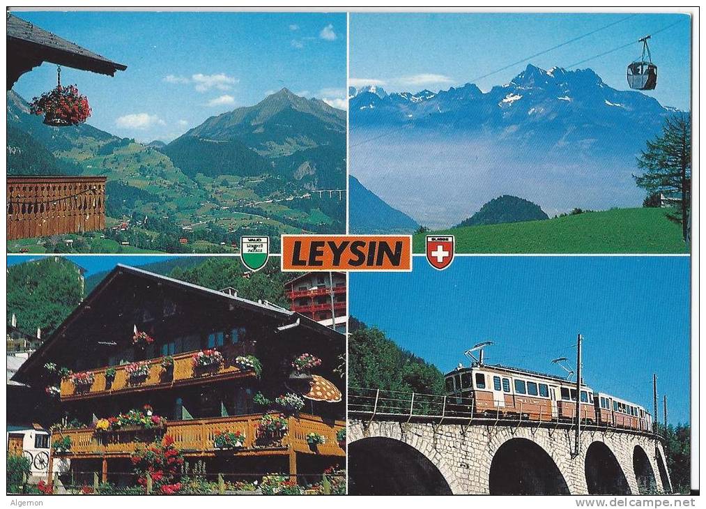 L 626 - Vues De Leysin Et Le Train - Leysin