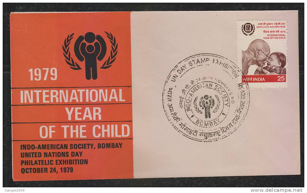 INDIA 1979International Year Of The Child  BOMBAY Special Cover #  42729  Indien Inde - Other & Unclassified