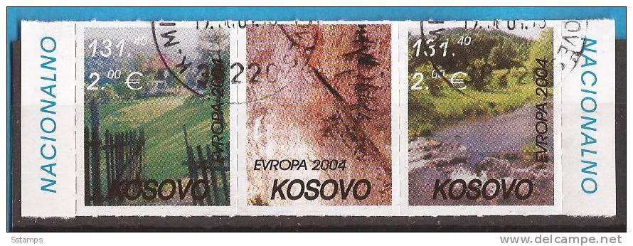 2004X    KOSOVO 2004 EUROPA CEPT JUGOSLAVIA SERBIA SERIE - APPENDIX   RARO  USED CANCELLED - Kosovo