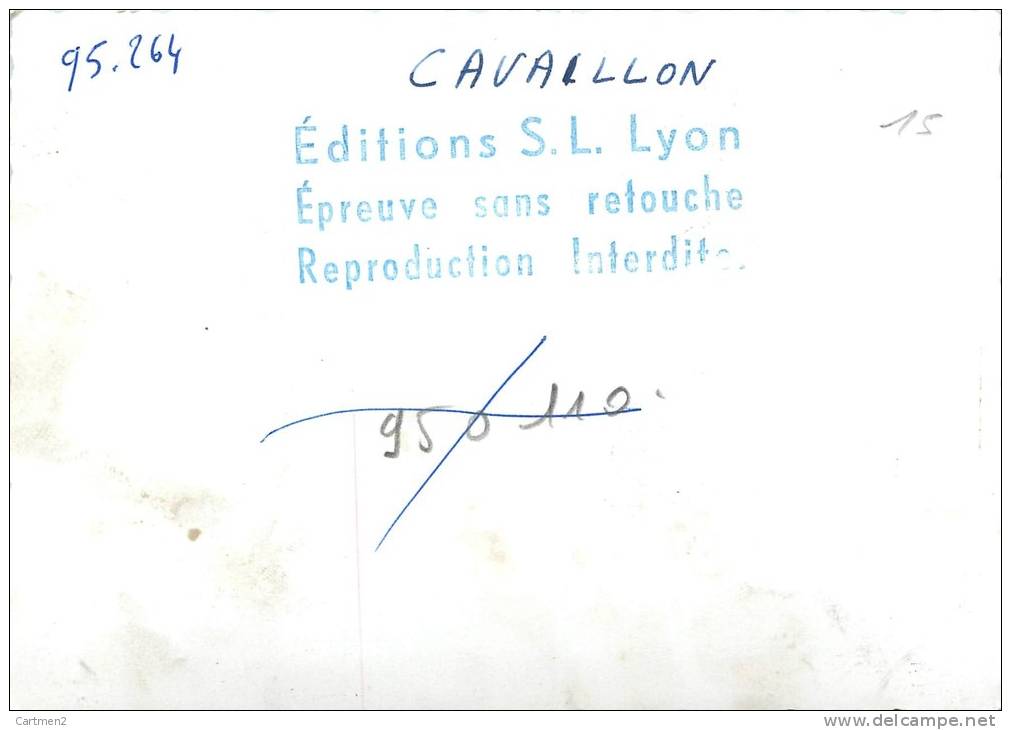 RARE PHOTOGRAPHIE ANNCIENNE " ESSAI /EPREUVE POUR CARTE POSTALE " : CAVAILLON EDITION S.L. LYON - Other & Unclassified