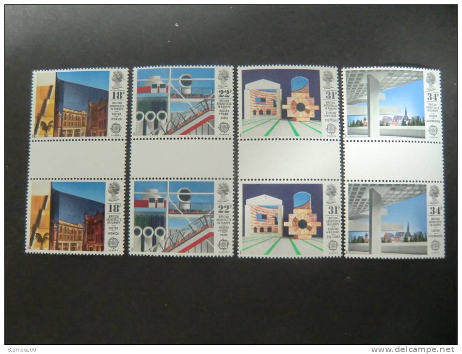 GREAT BRITAIN   1987  SG 1355/58  GUTTER PAIR     MNH **  (1753p8-100/015) - Nuevos