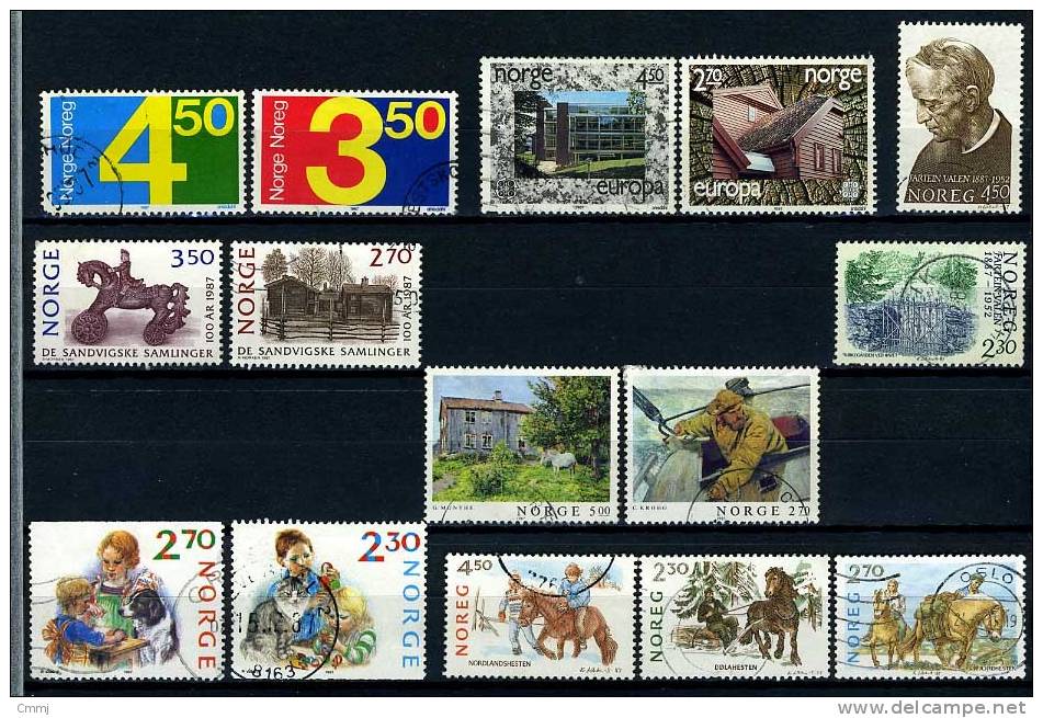 1987. NORVEGIA - NORGE - NORWAY - Mi. 961/62-965/66-971/72-973/ 74-978/79-981/83-984/85- USED - CAN CHOOSE. READ NOTE - Oblitérés