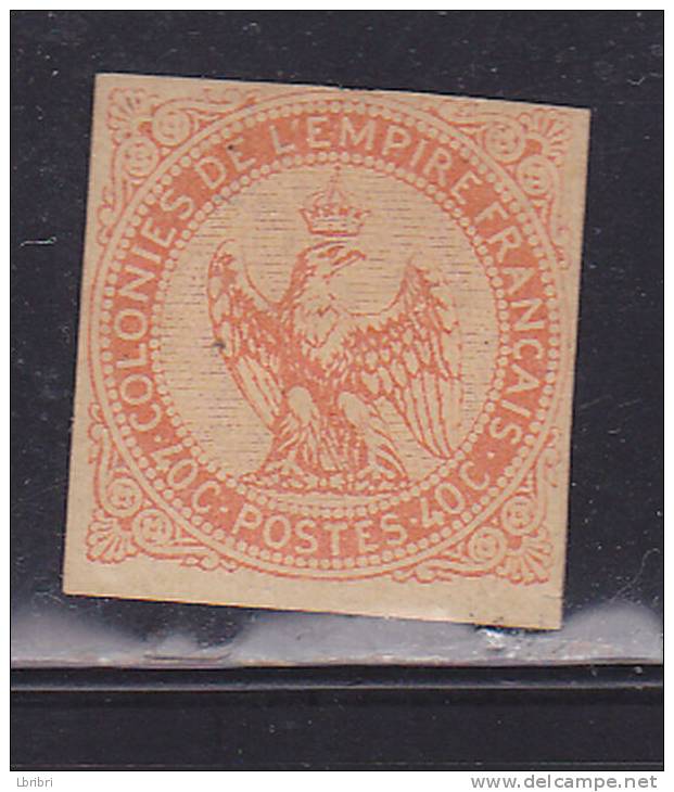 COLONIES GÉNÉRALES N°5 40C VERMILLON  TYPE AIGLE  NEUF AVEC CHARNIERE - Eagle And Crown