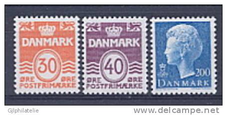 DANEMARK 0746/48 Série Courante -  Reine Marghrete - Unused Stamps