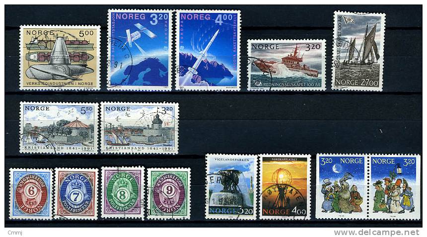 1991. NORVEGIA - NORGE - NORWAY - Mi. 1061-1062/63-1064/65-1066/67-1068/69-1078/81-1082/83- USED - CAN CHOOSE. READ NOTE - Used Stamps