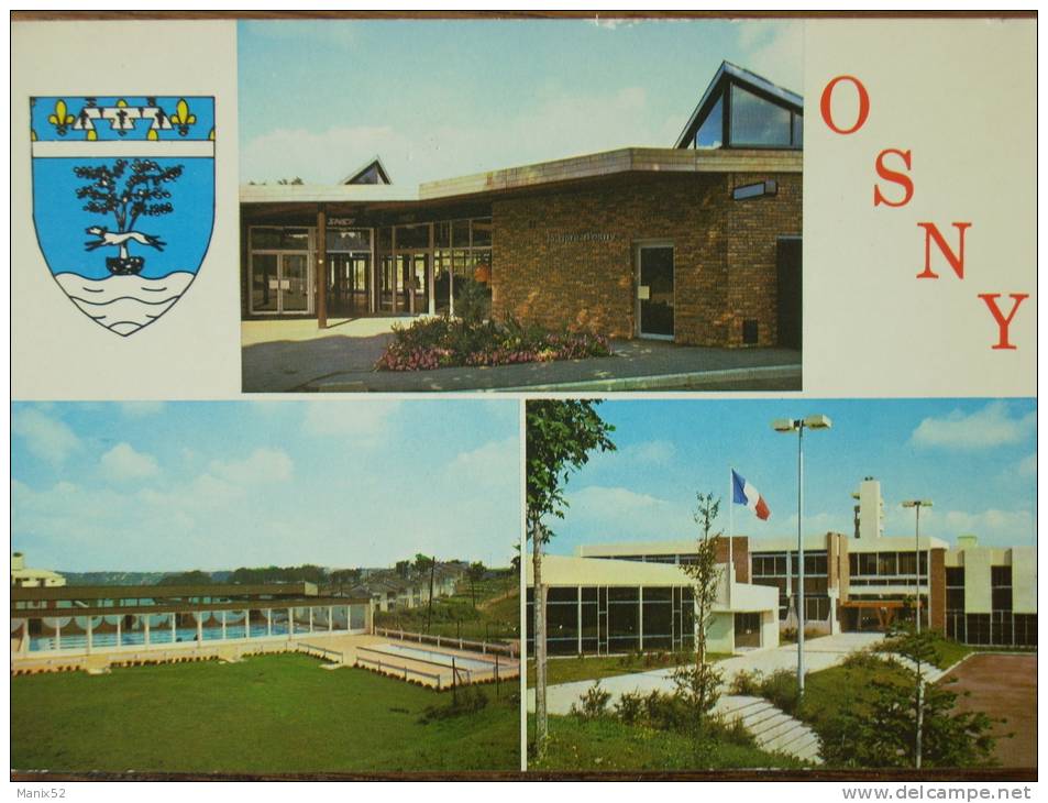 95 - OSNY - La Gare - La Piscine - La Caserne Des Pompiers. (Multivues) - Osny