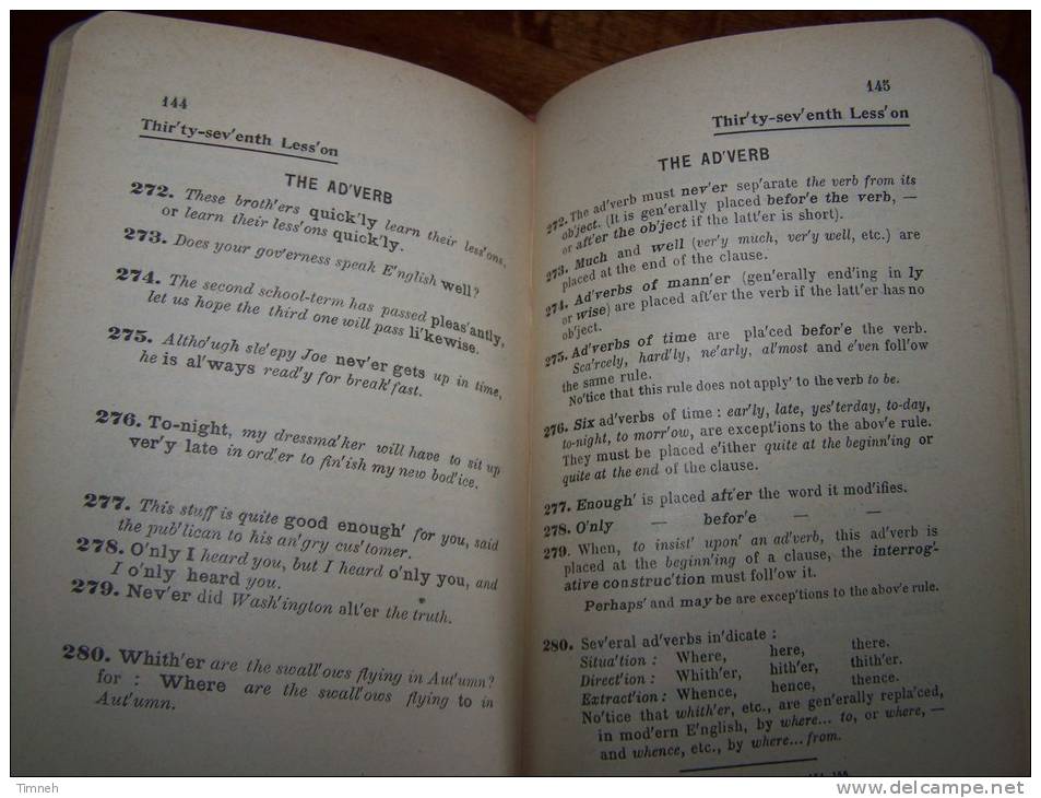 THE ESSENTIALS OF ENGLISH GRAMMAR Gricourt - Kuhn 1913  Librairie Fernand NATHAN - Lessons Exercices Questions Proverbs - 1900-1949