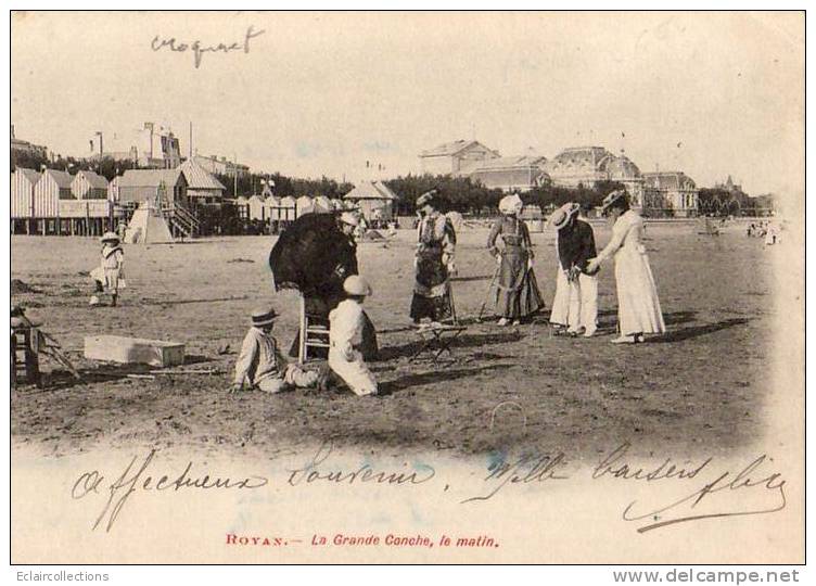 Sport:     Jeu De .croquet Sur La Plage De    17    Royan - Sonstige & Ohne Zuordnung