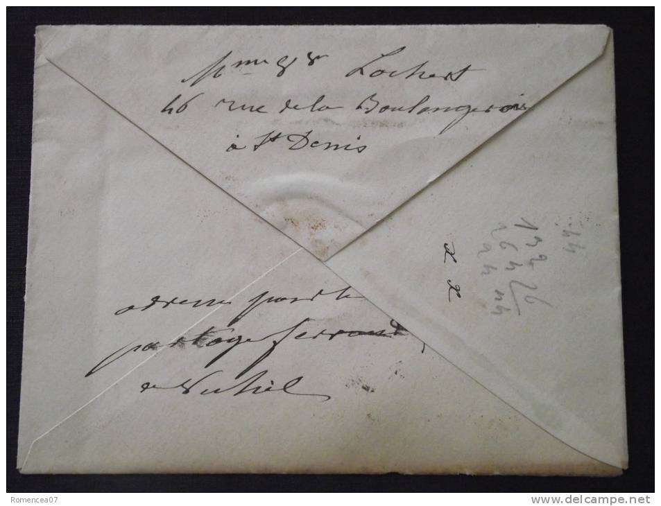 75 PARIS - Enveloppe-Publicité - PAPETERIE De La BOURSE - Léon VAUCLIN - 82 Rue De Richelieu - Imprimerie & Papeterie