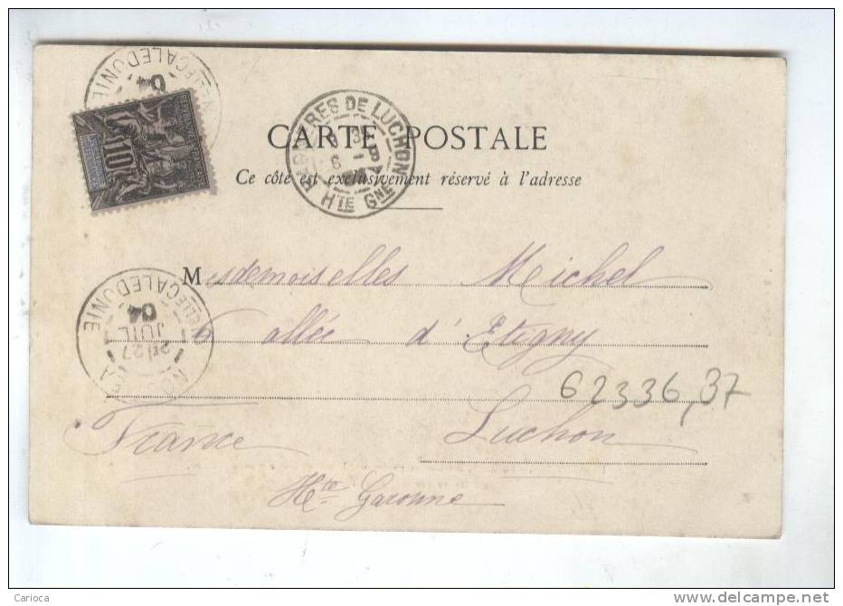 CPA ILE WALLIS, LE KAVA EN 1904!! (timbre No 45) - Wallis Et Futuna