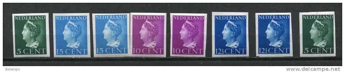 Netherlands 1940 Mi 241U,343-5U MNH Cv 8 Euro - Unused Stamps