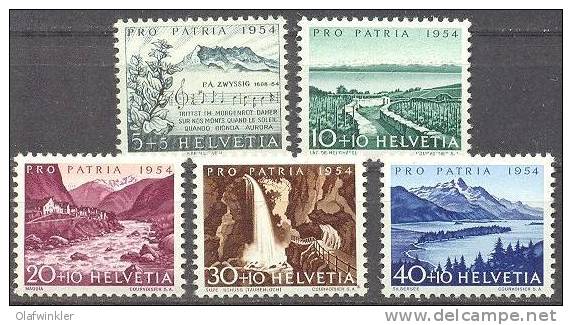 1954 Pro Patria Zum 66-70 / Mi 597-601 / Sc B232-6 / YT 548-52 Postfrisch/neuf/MNH - Ongebruikt