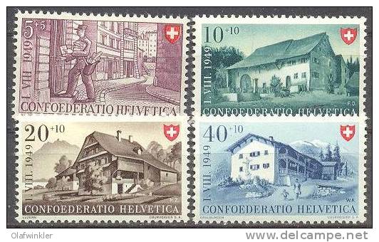 1949 Pro Patria Zum 42-45 / Mi 525-8 / Sc B183-6 / YT 477-80 Postfrisch/neuf/MNH - Ungebraucht