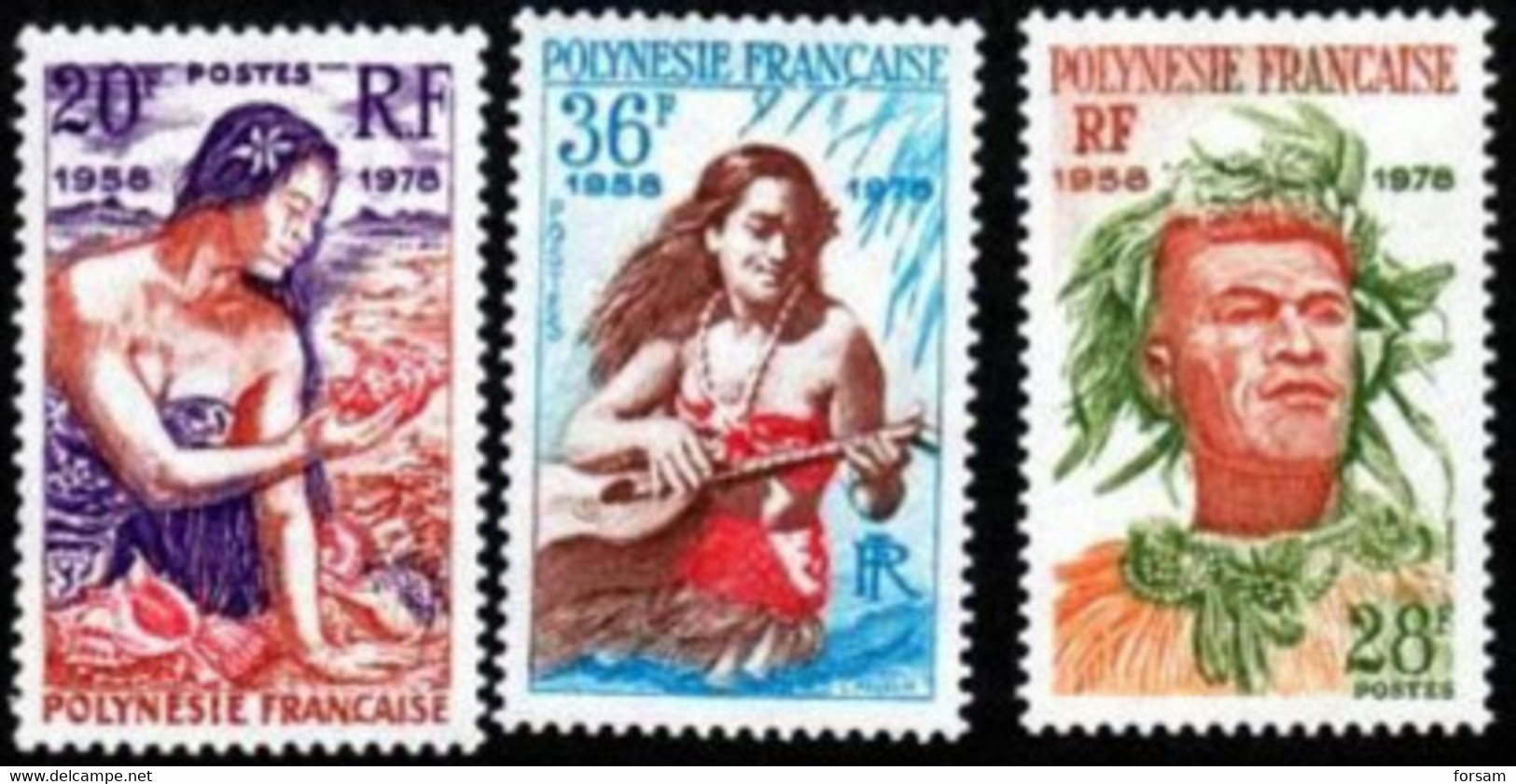 FRANCE POLYNESIA..1978..Michel # 262-264...MLH. - Unused Stamps