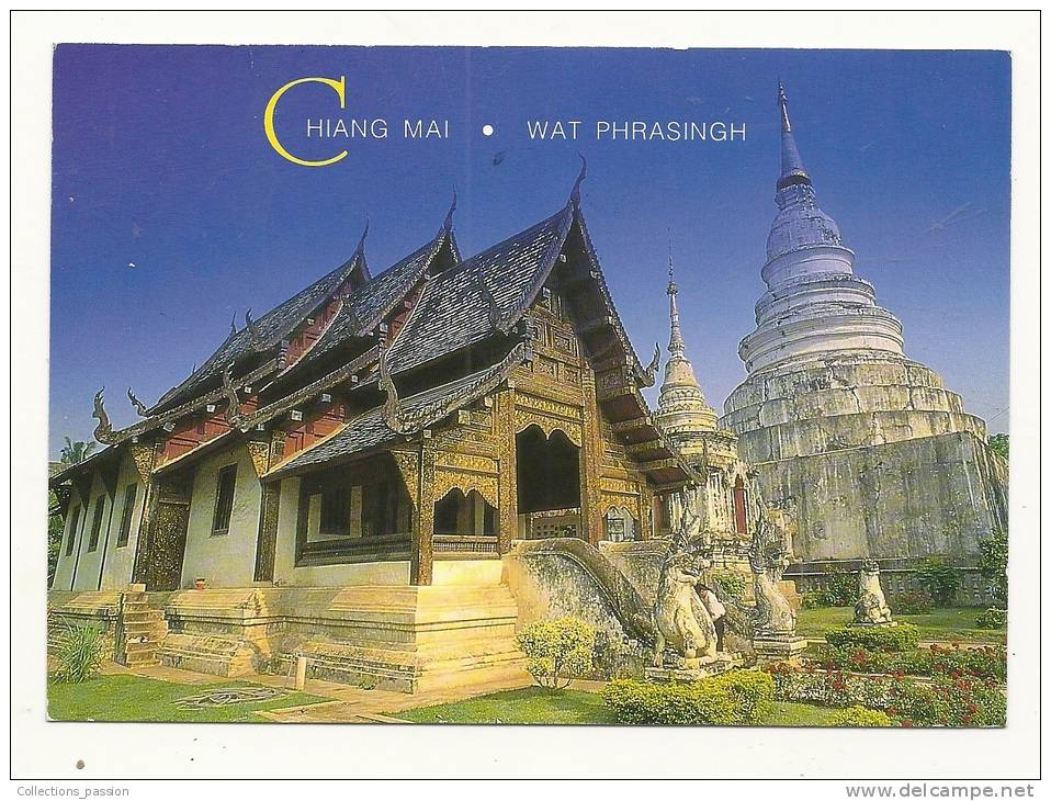 Cp, Thaïlande, Chiang Mai, The Virham Lai Kham At Wat Phrasingh, Voyagée - Thaïlande