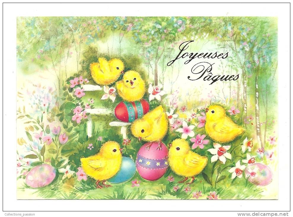 Cp, Pâques, Joyeuses Pâques, Poussins - Pâques