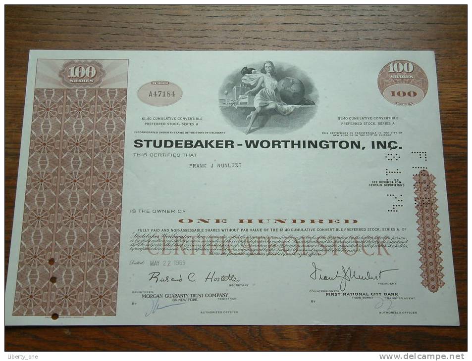 STUDEBAKER WORTHINGTON INC. N° A 47184 / + Extra Publicity ( Voir Photo Pour Detail )! - Automobile