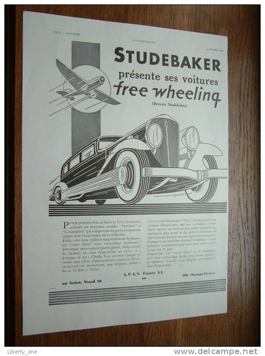 STUDEBAKER WORTHINGTON INC. N° A 47184 / + Extra Publicity ( Voir Photo Pour Detail )! - Auto's