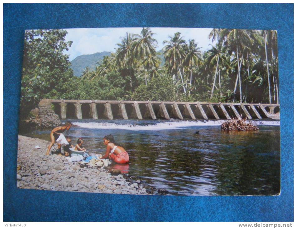 CP..LES EAUX LIMPIDES DE LA RIVIERE DU TIARE......NON ECRITE - Tahiti