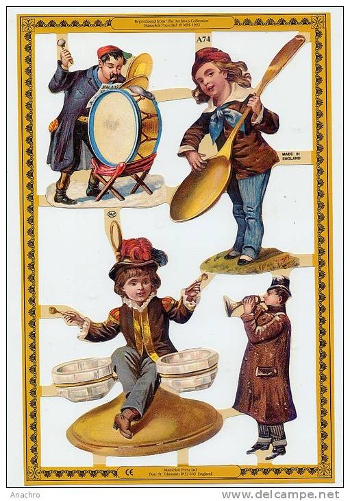 ENFANTS MUSICIENS Tambour Cuillère Sel Salière - Children